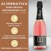 Princess Srl ALTERNATIVA Ros Dry Foam Without Alcohol 00 Italian bubbles sparkling suitable for all occasions 750 ml bottle - Buy Online on GoSupps.com