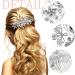 Beaupretty Rhinestone Tuck Comb Gem Side Combs French Side Comb Leaf Bridal Headpieces Bridal Hair Pins Pearl Bridal Hair Accessories Weeding Bride Hair Accessories Bridal Hair Comb Metal - Buy Online on GoSupps.com