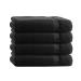 Class Home Collection Terry Towels 50x100 cm Pack of 4 100% Cotton Black Black 50 cm x 100 cm