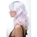 WIG ME UP YZF-7325-1001 | Ladies Pink-Gray Curly Wig for Cosplay | Medium Length Dark Grey & Light Pink Hair - Buy Online on GoSupps.com