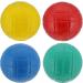 Boule Set 10 Pcs | Colorful Plastic Boules with Storage Holder | 8 Balls 7cm & 2 Balls 3cm | International Shipping Available - Buy Online on GoSupps.com