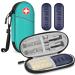 Medmax Insulin cooling bag with 2 cooling packs - diabetics bag water -repellent insulated medical pocket portable cooler bag for insulin pen and other diabetic accessories (e.g. -blue green)