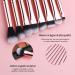 Buy MSQ 8-Piece Eyeshadow Brush Set | Premium Synthetic Makeup Brushes - Perfect Gift in Pink - Buy Online on GoSupps.com
