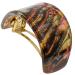 Camila Paris CP3235 French Hair Barrette  Hair Ponytail Holder for Fine Long Hair  Brown Red Gold  Strong Hold Grip Hair Clips for Women  No Slip Styling Girls Hair Accessories  Made in France Brown / Red / Gold