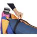 JoYnWell Large Yoga Mat Bag Carrier for Yoga Mats, Bolster, Block, and Workout Gear - Durable 12oz Canvas Exercise Tote with 4 Zipper Pockets in Lapis-Bubblegum - Buy Online on GoSupps.com