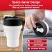 Tilcore Collapsible Protein Shaker & Water Bottle - 600ml / 20oz | Leak-Proof Food-Grade Silicone Reusable Black - Buy Online on GoSupps.com