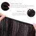 Buy 50cm 100g Natural Black Real Hair Extensions - Sew-In & Weft - Premium Quality Hair Tresses - Buy Online on GoSupps.com