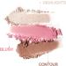 RoseFlower 3-in-1 Highlighting Blush & Contour Palette | Portable Concealer Set for All Skin Types | Makeup Gift for Girls & Women - Buy Online on GoSupps.com