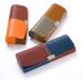 FEFI Two-Tone Hardcase Glasses Case - Stylish Leather Look in Orange/Brown | International Shipping Available - Buy Online on GoSupps.com
