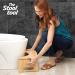 Modern Foldable Bamboo Toilet Stool for Adults & Kids | Non-Slip Squatting Stool | Eco-Friendly & Recyclable Packaging - Buy Online on GoSupps.com