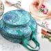FINPAC Embroidery Project Bag - Storage Tote for Supplies, Floss, Hoops, and Tools - Emerald Illusions - Buy Online on GoSupps.com