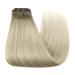 Youngsee 40cm Clip-In Ombre Hair Extensions | Real Remy Hair | Dark Ash Blond & Platinum Blonde | 120g 7PCs - Buy Online on GoSupps.com