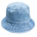 Gelante 100% Cotton Packable Fishing Hunting Summer Travel Bucket Cap Hat Large-X-Large Denim Blue
