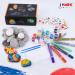J MARK Premium Rock Painting Kit - 42 Piece Bundle with Acrylic Paint Markers, Glow in The Dark, Metallic Paints, Stickers, Gems, Googly Eyes, Glitter Glues Palette - Buy Online on GoSupps.com