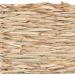 12 Pack Woven Grass Mat Rabbit Natural Straw Woven Bed Mat Woven Hay Rabbit Bedding Cage Liner Chewable Beds Resting Mats Toys for Guinea Bunny Hamster 11x8 Inch - Buy Online on GoSupps.com