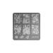 99nails Stamping Plate Square - Lovely Flower | Buy Flower Nail Art | International Shipping - Buy Online on GoSupps.com