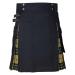 Scottish kilt of traditional medieval Scotland folding skirts Scottish clothing fold rock classic rock splice Scottish kilt fashion Scottish rock checkered mini skirt schottisc S a-yellow