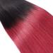 Buy #1B/Burgundy Ombre Keratin Bonding Hair Extensions - 40cm 25 Strands 100% Remy Real Hair - High Quality U-Tip by Novon - Buy Online on GoSupps.com