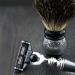 4 Pc Men's Shaving Kit - 3 Edge Razor Black Badger Hair Brush & Stands | Perfect Gift for Men - Buy Online on GoSupps.com