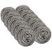 12 Pack Stainless Steel Scourers by Scrub It  Steel Wool Scrubber Pad Used for Dishes, Pots, Pans, and Ovens. Easy scouring for Tough Kitchen Cleaning.