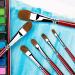 Red Weasel Sable Hair Artist Brushes Filbert Brush Set - 6Pcs for Acrylic, Oil, Gouache, Watercolor Painting - Wooden Handle - Buy Online on GoSupps.com