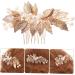 FRCOLOR hair accessories Rhinestone barrette clips Insert Comb bridal hair clip side crystal bobby crystal bridal hair bridal hair comb side Wedding Hair Comb alloy bride Metal decorate - Buy Online on GoSupps.com