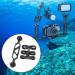 Roundsky Aluminum Scuba Diving Light Torch Ball Joint Arm with 2 Butterfly Mounts for Underwater Photography Camera - Buy Online on GoSupps.com