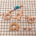 Wendysun 10pcs Cartoon Wood Teether - Natural Animal Rabbit Shape Baby Teething Nursing Beech Teether Toy - Buy Online on GoSupps.com