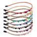 Zifengcer 7 Pcs Rhinestone Headbands for Women Girls Thin Crystal Beaded Hair Hoop Bling Bling Sparkly Hair Bands Glitter Fashion Non-slip Hair Accessories for Wedding Party Sold