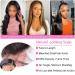 KITTYWAY 24 Inch Straight Lace Front Human Hair Wig for Black Women - Pre Plucked, 180 Density, HD Lace Frontal, Brazilian Natural Color - with Baby Hair and Bleached Knots - Buy Online on GoSupps.com