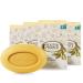 Lemon Verbena Clean Bar Soap by South of France Clean Body Care | Triple-Milled French Soap with Organic Shea Butter + Essential Oils | Vegan Non-GMO Body Soap | 6 oz Bar 4 Pack