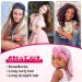 Kids Long Satin Sleep Cap with Elastic Tie - Pink Silky Braid Bonnet for Girls - Buy Online on GoSupps.com
