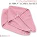 ELEXACARE Hair Turban Towel - 2-Piece Microfiber Set in Pink/Ros for Long Hair | Fast International Shipping - Buy Online on GoSupps.com
