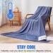 Shop Ailemei Direct Cooling Ceiling Blanket | Lightweight & Breathable | Perfect for Hot Sleepers | Double-Sided Cold Effect | Summer Bed Blanket for Night Sweats | 127 x 152.4 cm | Purple Throw 50 x 60 - Buy Online on GoSupps.com