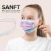 100pcs Small Disposable Face Masks Made in Germany | Type IIR & CE Certified | Breathable Triple Layer - Filtration 99.78% | Elastic Earloops | Rainbow Ocean Sunrise Design - Buy Online on GoSupps.com