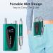MelodySusie 35000RPM Rechargeable Nail Drill | Cordless Portable Electric File for Acrylic Gel Nails | Manicure Pedicure Tool with Low Noise & Heat | Sparkle Plus (Green) - Buy Online on GoSupps.com