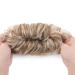 Silk-Co Hair Part with Rubber Band - Soft Wavy Bun & Thickening Extensions | Honey Brown & Bleach Blonde | 45g - Buy Online on GoSupps.com