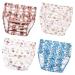 Plastic Underwear Covers for Potty Training Underwear for Girls Toddler Rubber Pants for Babies Rubber Pants for Toddlers Diaper Cover Training Pants 3T-4T Plastic Diaper Covers Plastic Pants 4T (Pack of 4) Girls