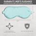 100% 22 Momme Mulberry Silk Sleep Mask - Adjustable Light Blocking Eye Mask for Women | Premium Silk for Side Sleepers | Perfect Gift - Silver Fern - Buy Online on GoSupps.com