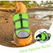 MKLHGTY Reflective Dog Life Jacket - Adjustable with Rescue Handle - Ripstop Pet Safety Vest for Swimming & Boating - Green - XS - Buy Online on GoSupps.com