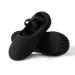 Gresdent Ballet Slippers for Girs and Boys - Stretch Canvas Ballet Shoes Leather Split Sole Dance Shoes (Toddler/Little Kid/Big Kid) 11.5 Little Kid Black