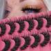 Fanxiton 5D Fluffy Crossed Mink Lashes - 7 Pairs 20mm Faux Mink Eyelashes with Clear Band - Buy Online on GoSupps.com