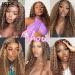 ISEE 22 Ombre Highlight Lace Front Wig - Human Hair, Pre Plucked, Kinky Curly, 180% Density - Buy Online on GoSupps.com