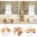 Bamboo 7-Inch Height Toilet Stool with Foot Massager | Foldable & Portable Squatting Stool for Adults & Kids - Buy Online on GoSupps.com