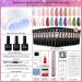 Morovan Poly Gel Nail Kit - 22 Colors with LED Lamp & Drill Set for DIY Nails - Manicure Starter Kit - Buy Online on GoSupps.com