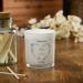 Personalised Wedding Day Candle Gift with Blue Floral Heart (Paris Garden) - Buy Online on GoSupps.com