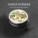 Floral in The Old Book Round Pill Box - 3 Compartment Mini Decorative Travel Medicine Organizer - Buy Online on GoSupps.com