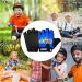 Children's Fingerless Bicycle Gloves - Summer Gel BMX Gloves for Boys & Girls 5-10 Years - Blue Hiking & Scooter Wheel Gloves - Buy Online on GoSupps.com