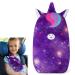 MHJY Seat Belt Pads for Kids Cute Unicorn Car Pillow Seatbelt Strap Cover Comfortable Seat Belt Covers Head Neck Support for Toddlers Girls Boys Children Purple dark purple