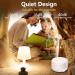 Hianjoo 450ml Aroma Diffuser & Humidifier with Timer | Ultrasound Aromatherapy Essential Oil Diffuser | 7 Colors LED & Remote Control for Home Office Yoga & Spa - Pure White - Buy Online on GoSupps.com